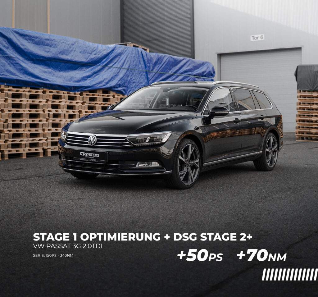 Read more about the article STAGE 1 & DSG STAGE 2+ Optimierung VW Passat 3G