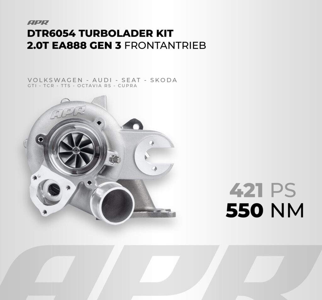 Read more about the article APR DTR6054 Turbolader 2.0T EA888 GEN 3 inkl. Motorsoftware
