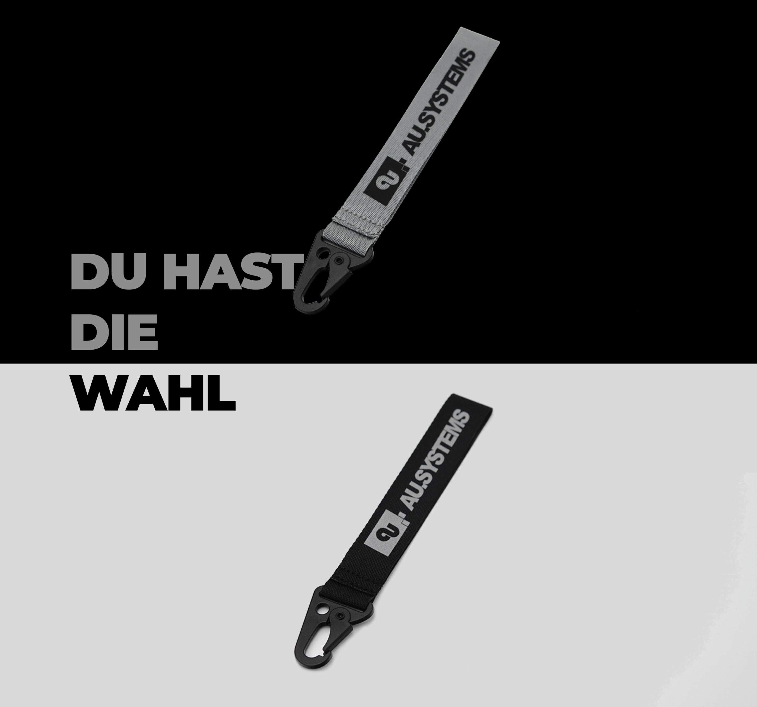 Mehr über den Artikel erfahren Keychains AU.SYSTEMS Grau & Schwarz