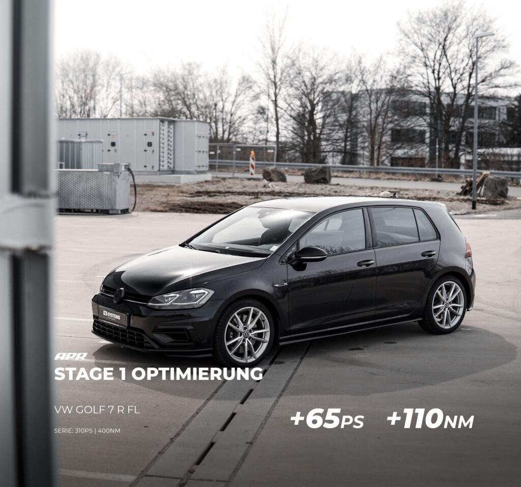 Read more about the article Stage 1 Optimierung APR & Abgasanlage+DP VW Golf 7 R FL