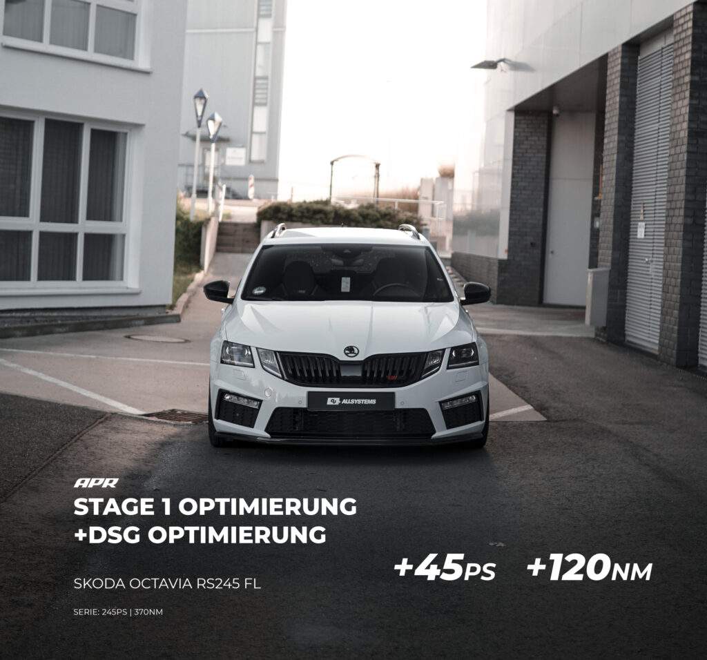 Read more about the article Stage 1 & DSG Optimierung Skoda Octavia RS 245 FL APR